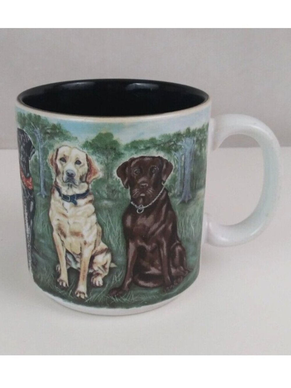 1996 Flowers Inc. Balloons Dog Breeds S. Tuck Coffee Cup